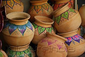 PictureIndia - Hand painted Indian clay pots.