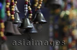 Asia Images Group - Close up of hanging bells