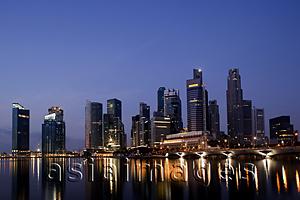 Asia Images Group - Singapore,City Skyline of Marina Bay at night