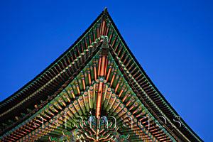 Asia Images Group - Gyeongbokgung Palace roof detail, Korea