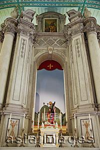 Asia Images Group - St.Augustine's Church,Statue of Bom Jesus dos Passos, Macau, China