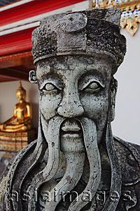 Asia Images Group - Stone Statue at Wat Pho, Bangkok, Thailand