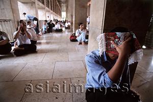 Asia Images Group - Indonesia, Jakarta, Muslim at Istiqlal Mosque.