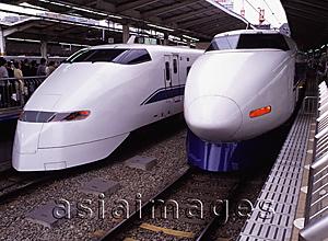 Asia Images Group - Japan, Tokyo, Shinkansen (bullet train) at Tokyo Station