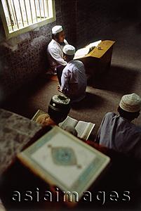 Asia Images Group - Myanmar (Burma), Yangon (Rangoon), Students studying at a Muslim school.