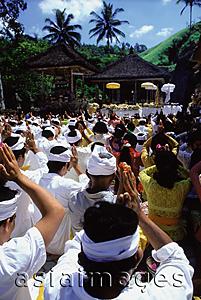 Asia Images Group - Indonesia, Bali, Mass prayer at Gunung Kawi Temple.