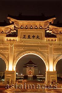 Asia Images Group - Taiwan, Taipei, Chiang Kai Shek Memorial Hall Entrance