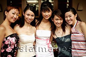 Asia Images Group - Group of young women, smiling for camera