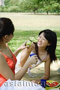 Asia Images Group - Two women having a picnic