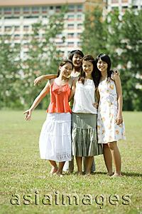 Asia Images Group - Young women smiling at camera